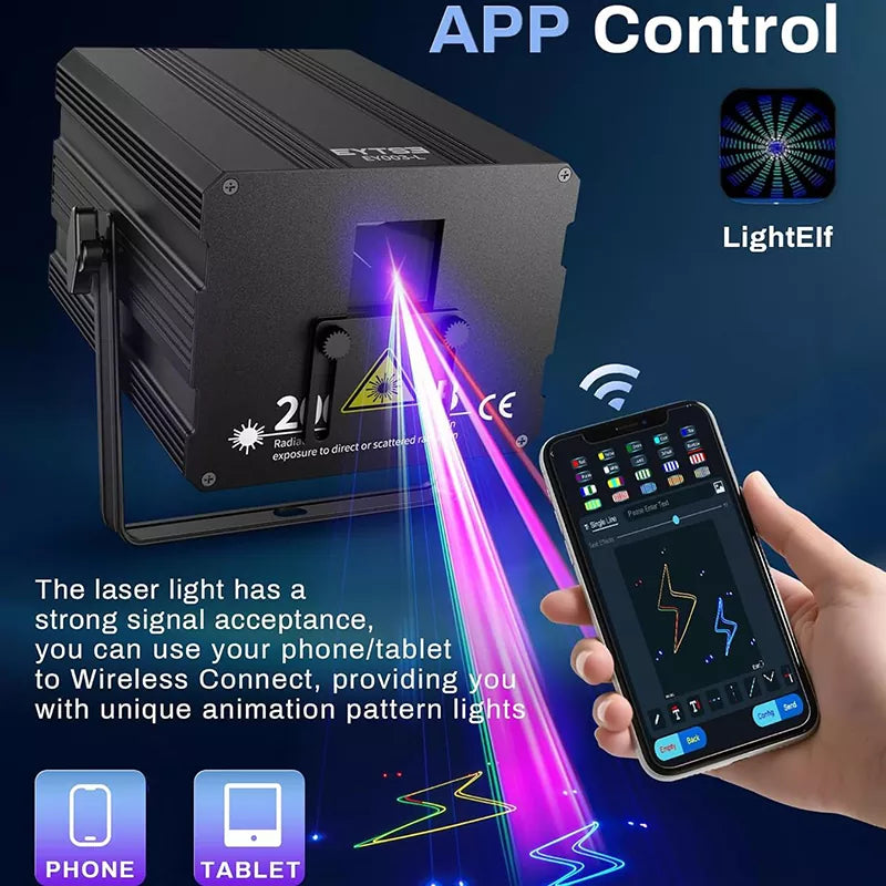 LaserOS IP65 Animation Laser Light-A3 for iOS/Android App Control by Blayn
