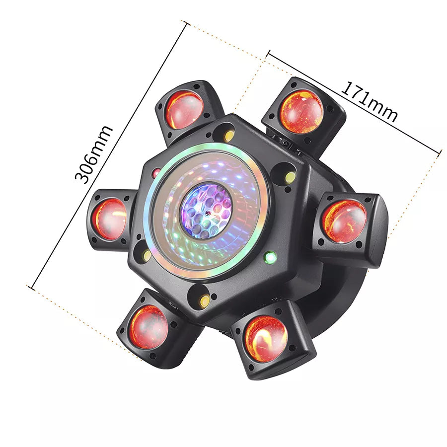 Mirage 2025 Six-Arm Moving Head Light with Mirror Effect by Blayn