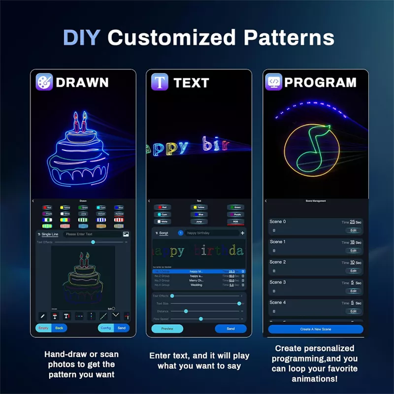 LaserOS IP65 Animation Laser Light-A3 for iOS/Android App Control by Blayn