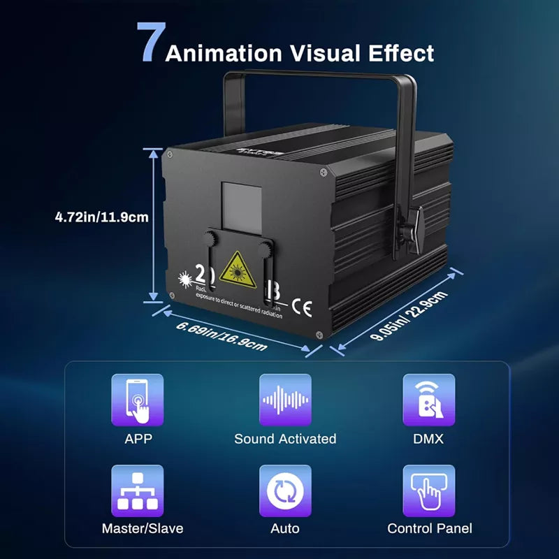 LaserOS IP65 Animation Laser Light-A3 for iOS/Android App Control by Blayn