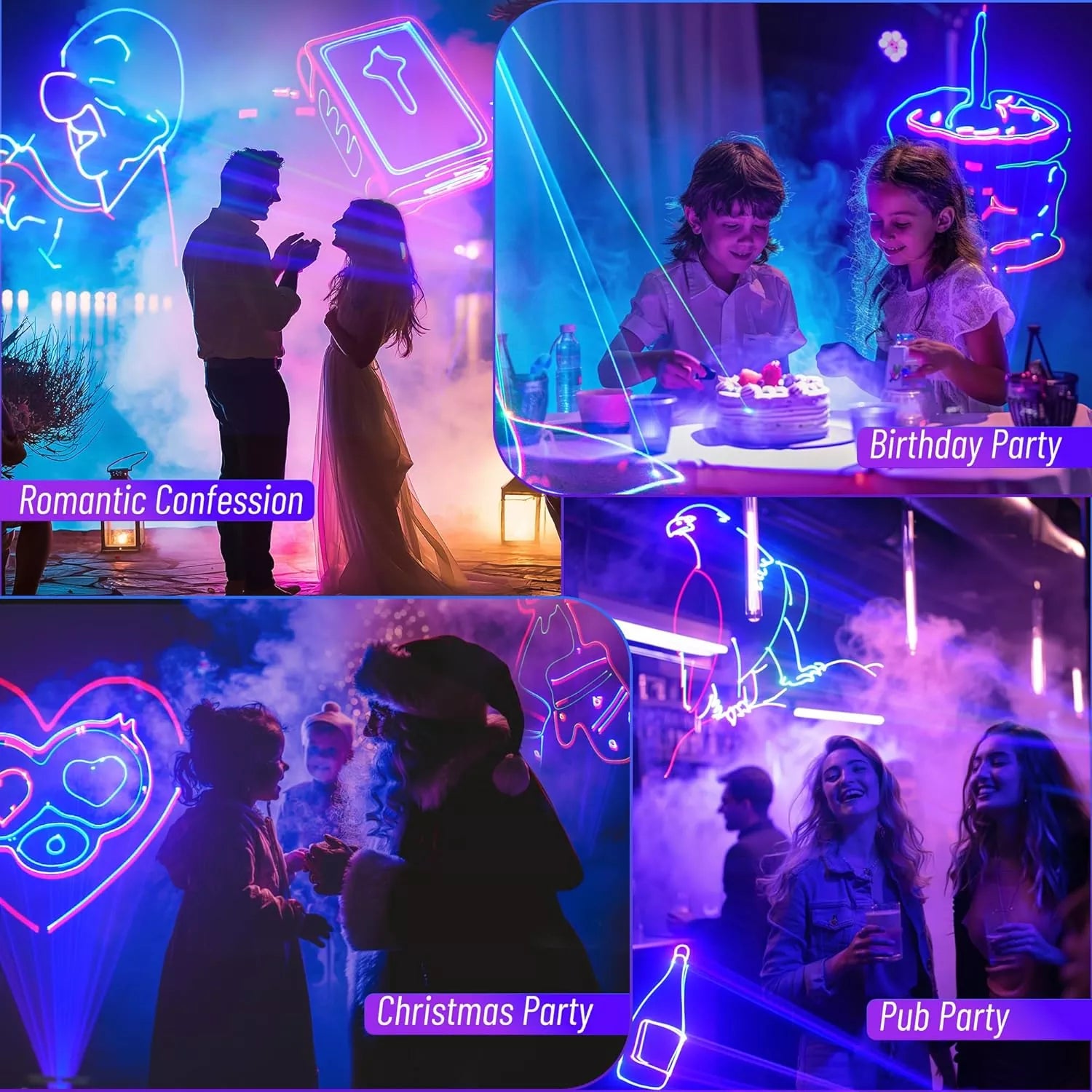 LaserOS IP65 Animation Laser Light-A3 for iOS/Android App Control by Blayn